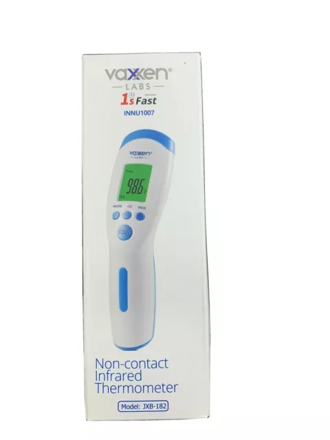 Vaxxen Labs No Touch Infrared Forehead Thermometer -Calibrated Non Contact Scan