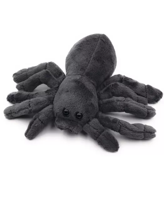 Peluche Pupazzo Stoffa Animale Ragno Tarantola Nero 20 CM