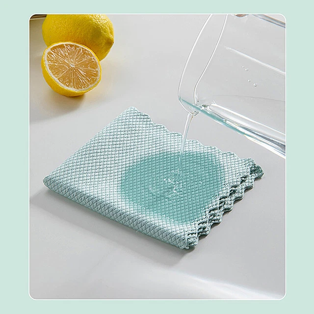 10X NanoScale Cleaning Cloths Streak-Free Miracle Kitchen Rag Reusable Dishcloth 8