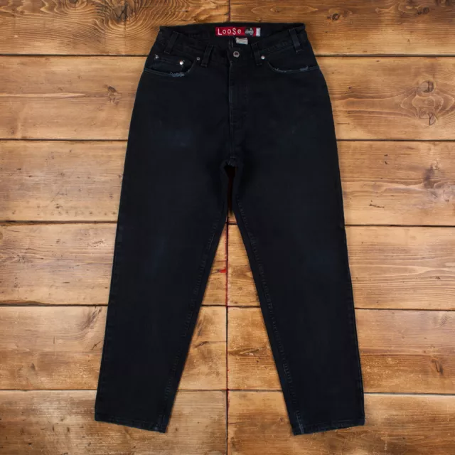 VINTAGE LEVIS SILVER Tab Jeans 31 x 30 USA Made 90s Dark Wash