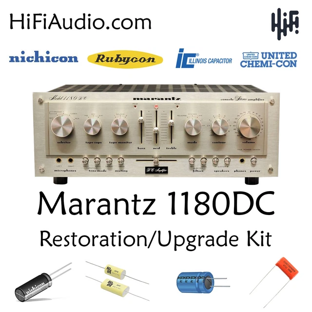 MARANTZ 1180DC AMPLIFIER rebuild restoration recap service kit repair