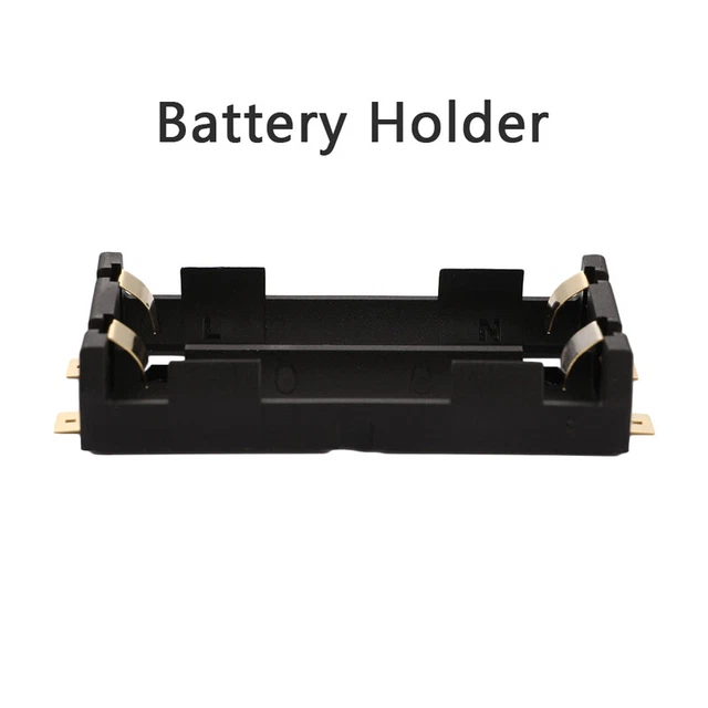 Battery Holder SMD For 26650 Black With Bronze Pins Gold Plated for 26650 3.-KN