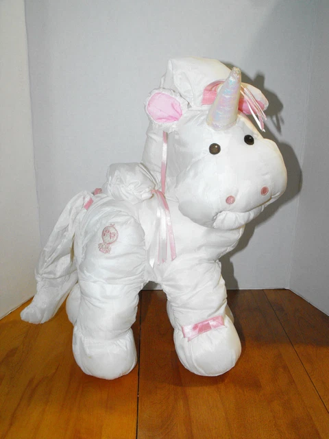 Vintage Fisher Price Canada 1987 Enchanted Puffalump Unicorn Doll Plush