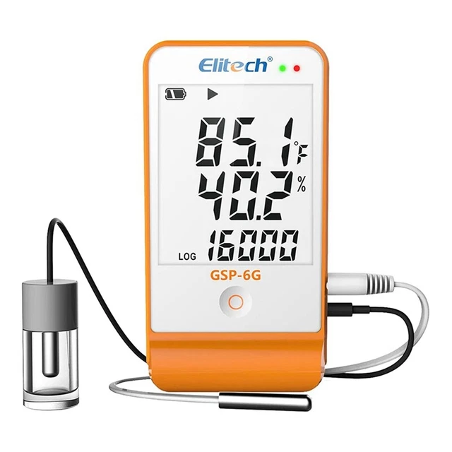 Digital Temperature Humidity Data Logger Cooling Barrier Thermometer Imp F6O8