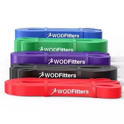 WODFitters Safe-Stretch Resistance Pull-Up Band Set