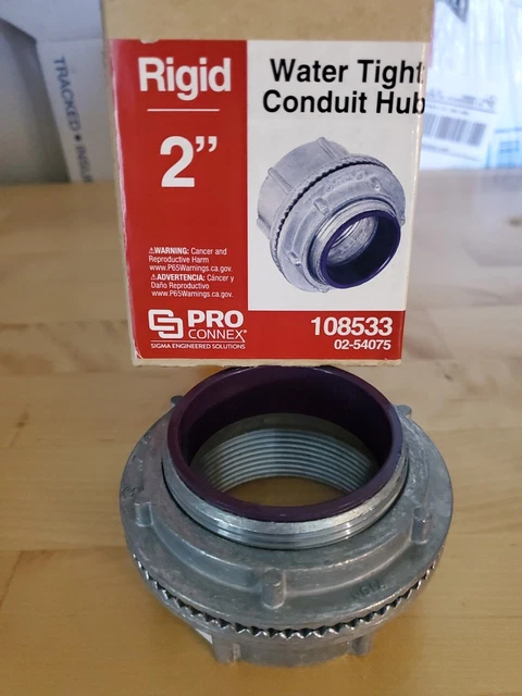 PROCONNEX HUB 2 inch rigid watertight conduit hub die cast zinc $25.00 ...