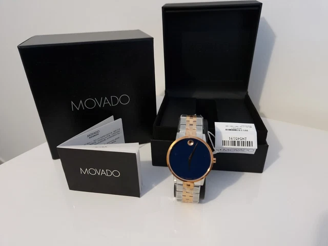 Orologio Movado Da Uomo Movimento Svizzero Classico Oro e Argento - Leggi Descrizione