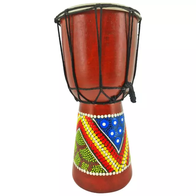 30cm Djembe Trommel Bongo Bunt Bemalt Bongo Handarbeit Kinder Fair Trade Drum