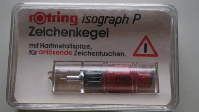 Original Zeichenkegel rOtring Isograph P 0,18 mm NEU/OVP
