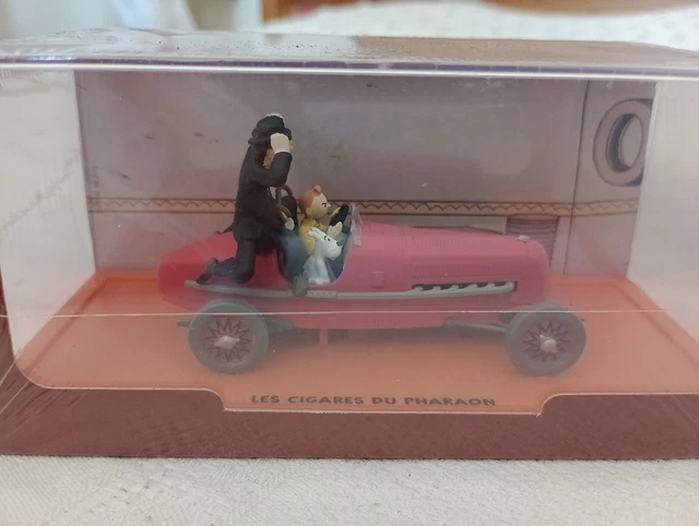 Voiture Tintin N°1 - Le Bolide Rouge (Les Cigares Du Pharaon) - Hachette 1/24