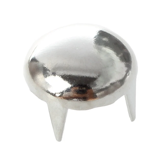 200x Kupfer 8mm Silber Rundnieten Kegelnieten Nieten Punk Ziernieten Dekora2791