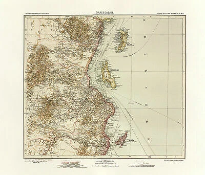 Daressalam Zanzibar Pemba Mafia Ostafrika Usaramo Kitschi Kolonialatlas 114
