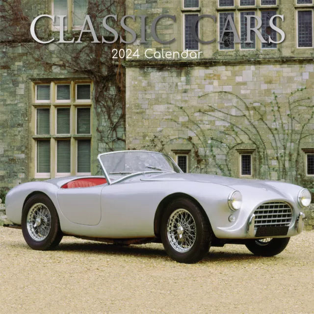 CLASSIC CARS 2024 Square Wall Calendar 16 month by Gifted Stationery