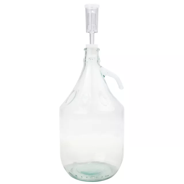 5L Glass Demijohn With Swing Top Lid Bung & Airlock Wine Home Brew 470mm