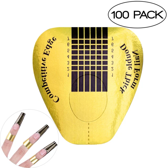 Extensión de gel UV acrílico con forma de uña competitiva de doble grosor FRCOLOR 100 piezas