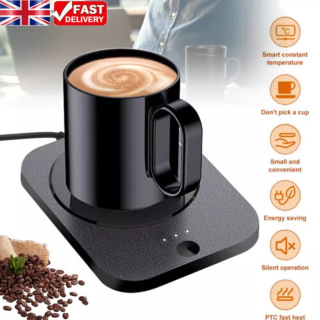 3 Levels Smart USB Coffee Mug Warmer Tea Milk Cup Heater Pad Heating Plate