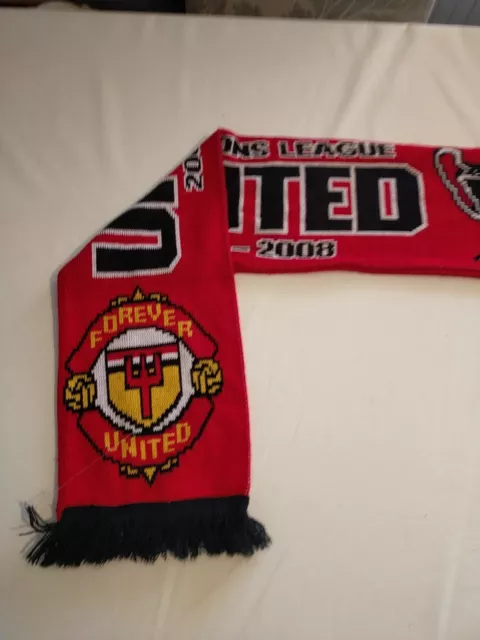 Manchester United v Barcelona 2008 champions League semi final Scarf 54" 3