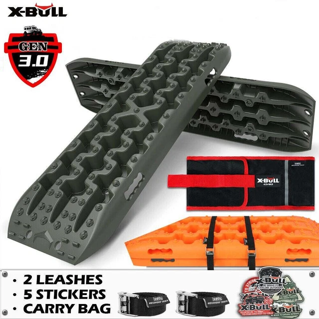 X-BULL Recovery tracks kit Boards 4WD strap mounting 4x4 Sand Snow Car qrange...