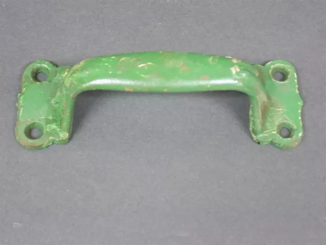 Primitive Rustic Vintage Green Cast Iron Door Handle Old Shed Barn Pull