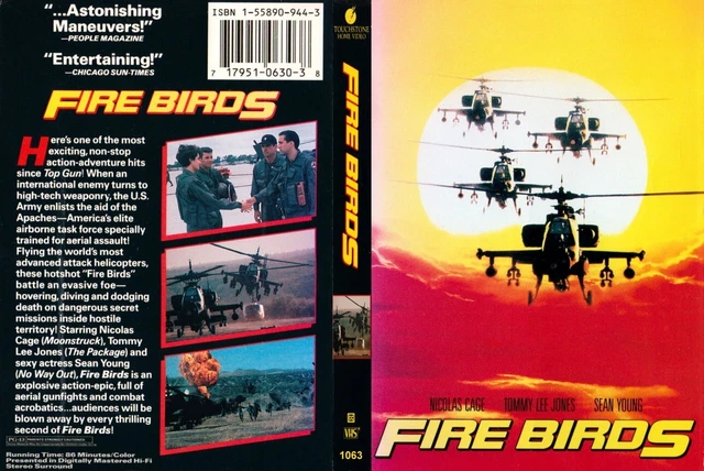 Fire Birds CUSTOM Cover Like VHS W/ Empty DVD Case (No Discs) PLEASE READ