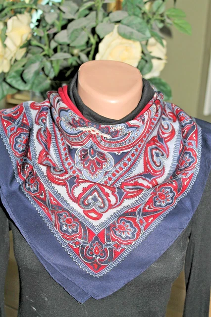 magnifique Foulard IVY LAROQUE PARIS soie 90cm x 90cm - TBEG Scarf