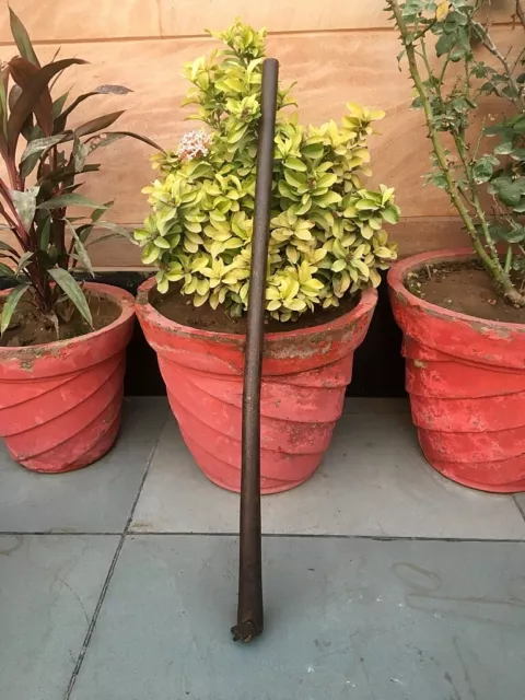 18th C Antique Old Iron Hand Forged Mughal Period Gun Barrel Pipe Canon 28''