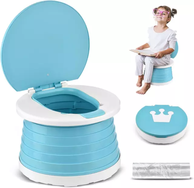 Vasino Portatile per Bambini con Design Pieghevole Water Pieghevole per Neonati