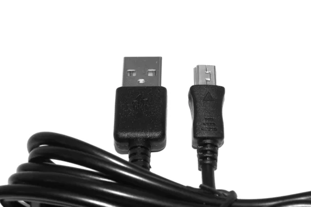 2m USB Black Charger Power Cable for Logitech Harmony 620 Remote Control 3