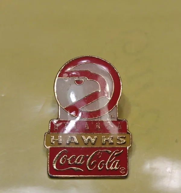 Vintage 1994 Peter David Atlanta Hawks Coca-Cola Pin Team Logo Peter David Coke
