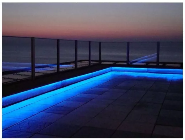 Outside Garden Wall Colour Changing Mood Led Lighting Set Decking Plinth