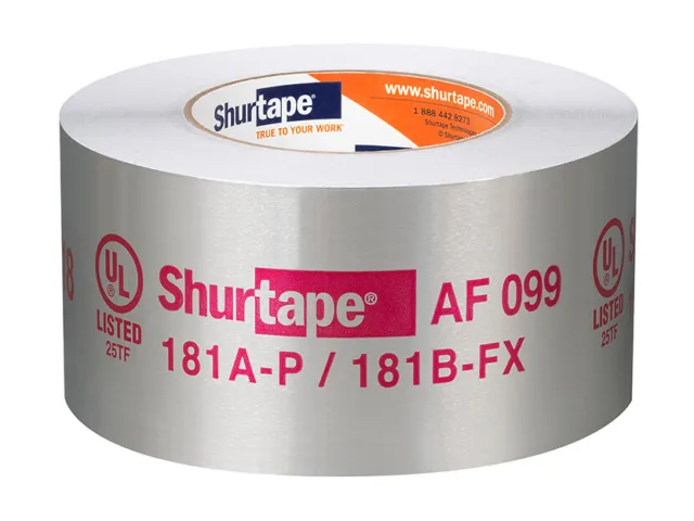Shurtape. 181A-P/B-FX LISTED. HVAC FOIL TAPE/ AF-099 2.5in x 60 yd