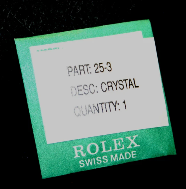 Genuine rolex crystal on sale