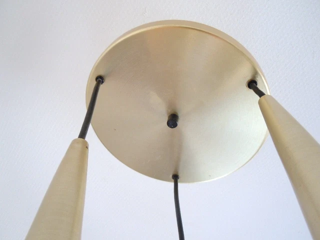Lustre suspension cascade design Staff Leutchen 1960 waterfall lamp vintage 5