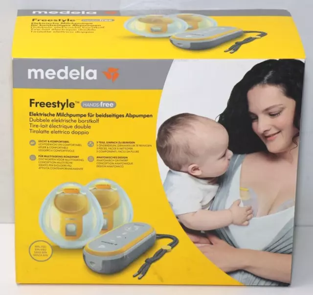 Medela Freestyle Hands-Free Milchpumpe, Leicht, tragbar mit App-Konnektivität