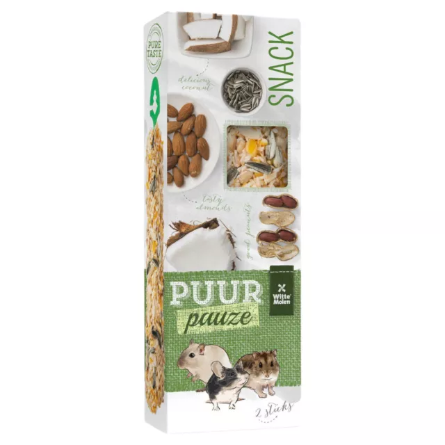 Witte Molen Puur pauze sticks mandorle e arachidi 110 g, NUOVI