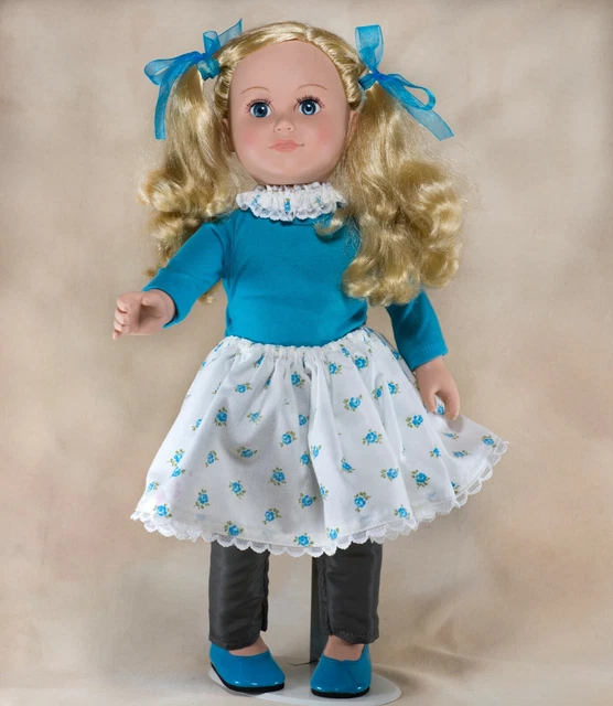 Cititoy My Life As 18" Girl Doll With Added Skirt 2013 Blue Eyes Blond Hair