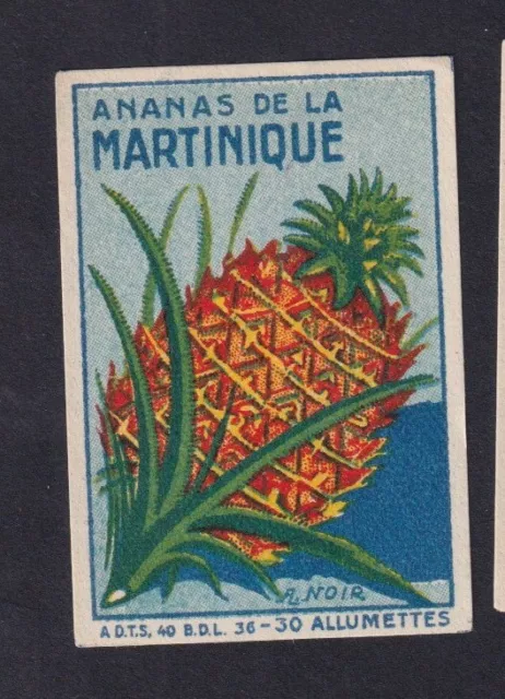 Ancienne  étiquette   allumettes France BN15579680 Ananas de la Martinique