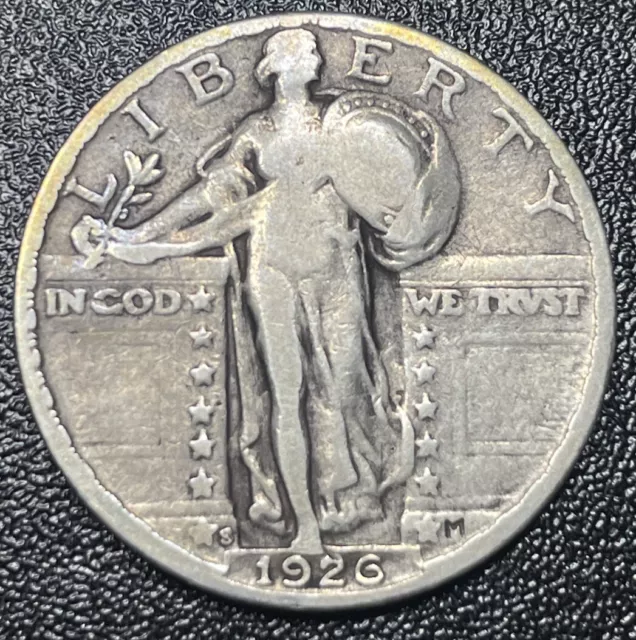 1926-S San Francisco Mint Silver Standing Liberty Quarter