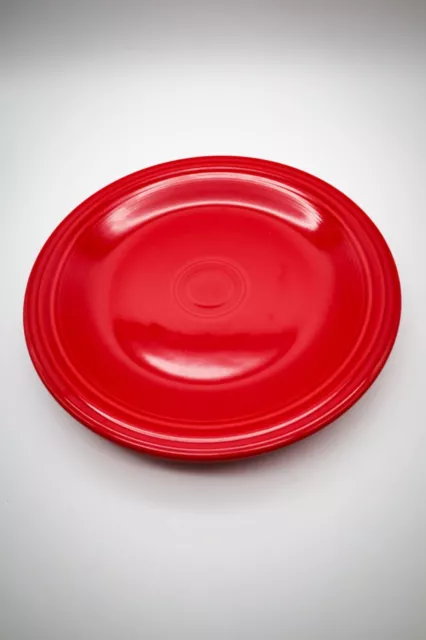Fiesta Fiestaware Scarlet Red Dinner Plates 10.5 inch Lead Free USA Set of 2