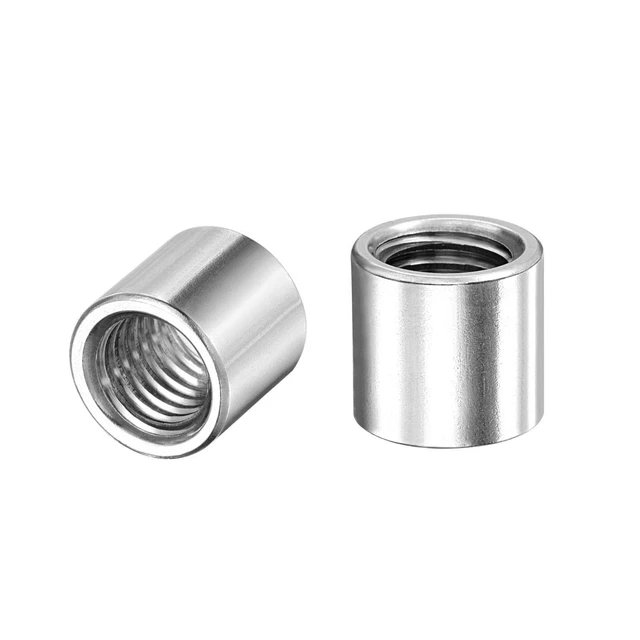 Écrous à Souder Ronds M10 x 14x 13mm Écrou Femelle à Souder Bonde Insert 10Pcs