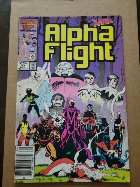 Alpha Flight #33 VF/NM 1st Appearance of Lady Deathstrike Newsstand Marvel 1986