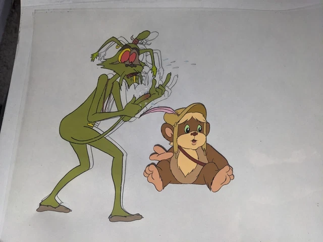 VINTAGE EWOKS animation cels BACKGROUND production art  Star Wars Animated I8