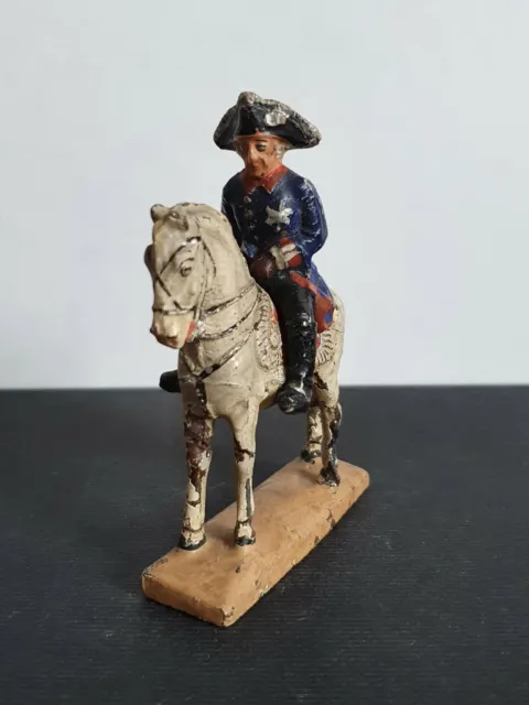 Elastolin Lineol General Friedrich II. der Große zu Pferd Preussen Militär Masse