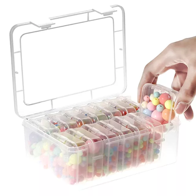 BEAD ORGANIZER HOME Diamond Drawing DIY Craft With 14 Mini Cases Clear  Plastic $23.17 - PicClick AU