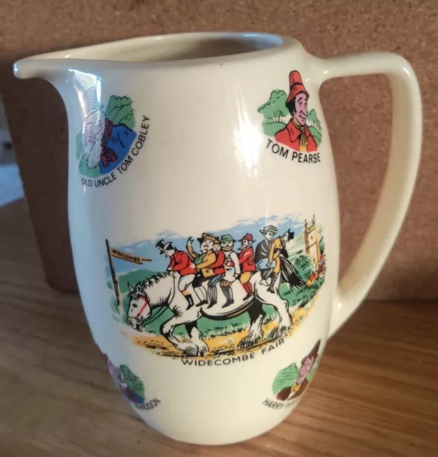 Vintage 1950s Widecombe Fair Jug With Poem Stunning Collectable Example