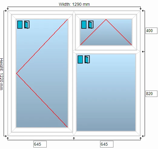WINDOW UPVC Double Glazed --- PRICE QUOTE ONLY TO WINDOW TO BE MADE TO MEASURE