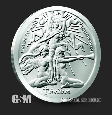 2022 - 1 oz .999 Fine Silver Round Silver Shield Trivium Girls Silver IN STOCK!!