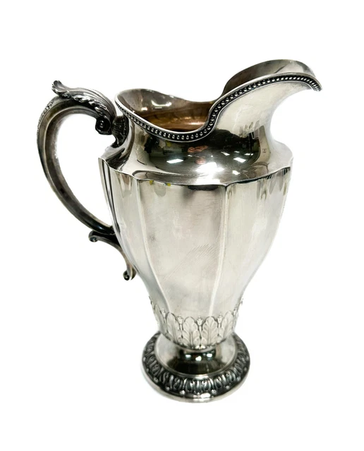 Gorham Sterling Silver Hand Chased Footed Pitcher, 1928