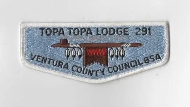 OA Topa Topa Lodge 291 Flap WHT Bdr. Ventura County Council 57 Camarillo, CA [KY