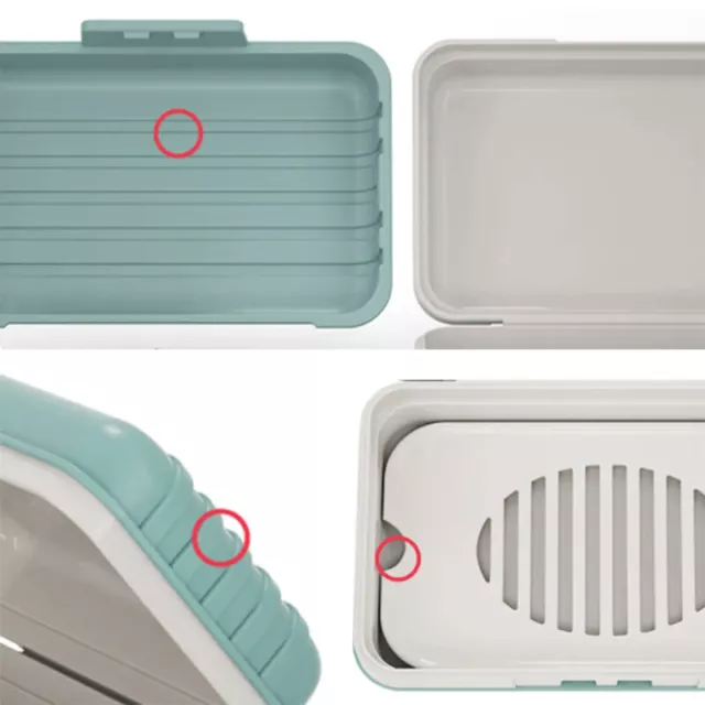 Portable Soap Dish Bathroom Soap Dish With Lid Home Plastic Soap Box Leak-Proof